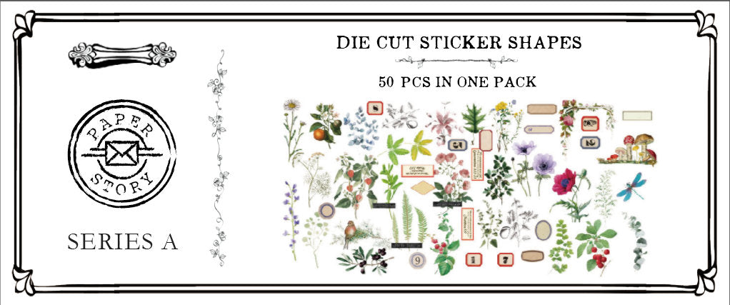 Natural Science Illustration Stickers Pack A