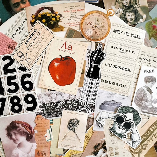 Junk Journal Stickers Set A