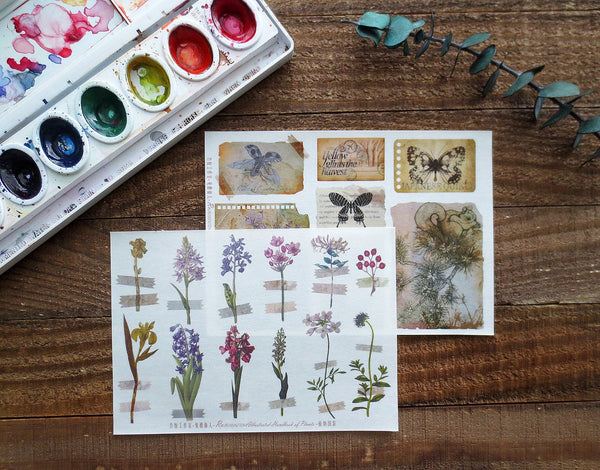 Illustrated Handbook of Plants Planner Sticker Sheet