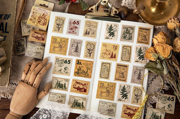 Outdoor Stamps Box Sticker Set