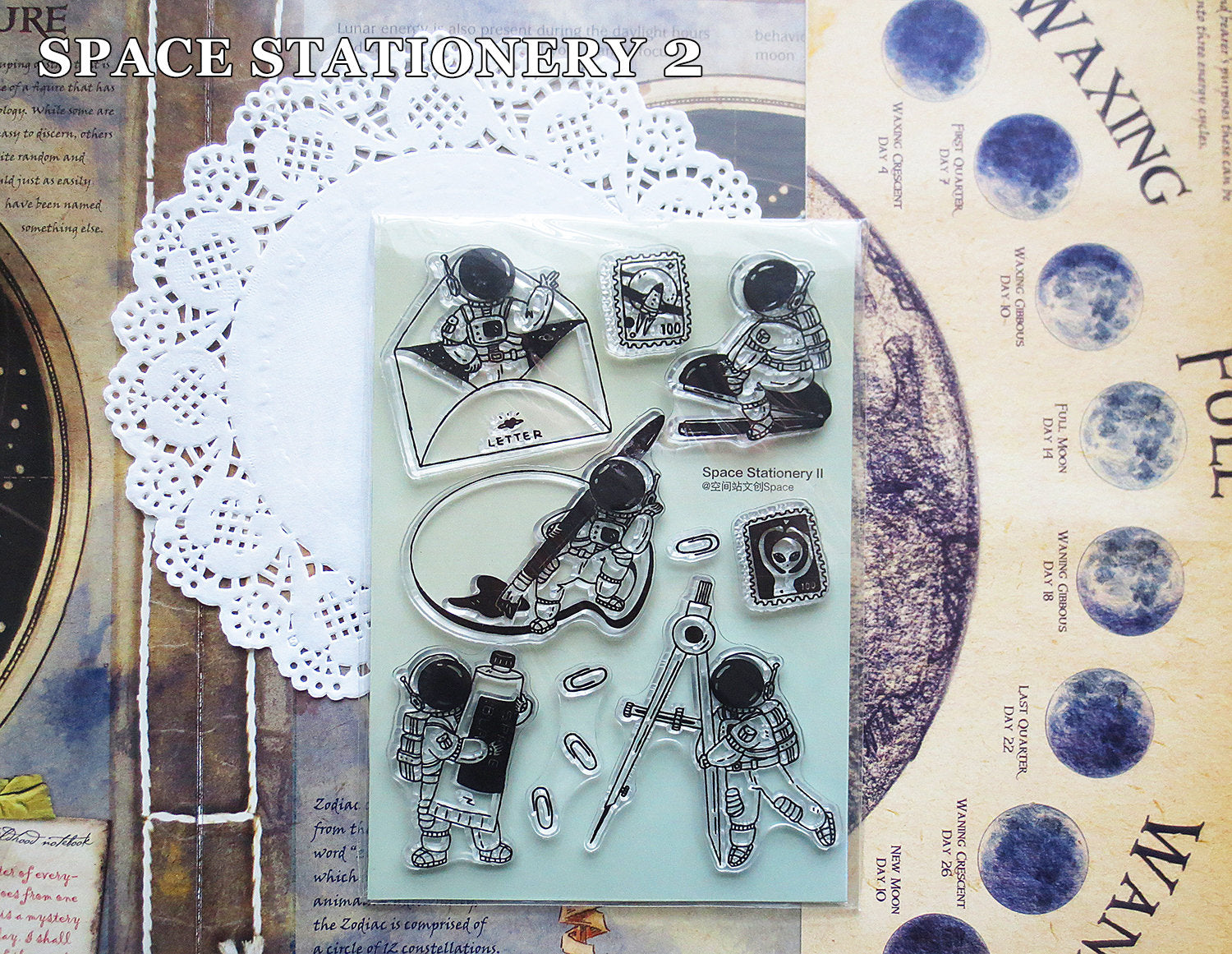 Space Stationery 2 Acrylic Stamp Set