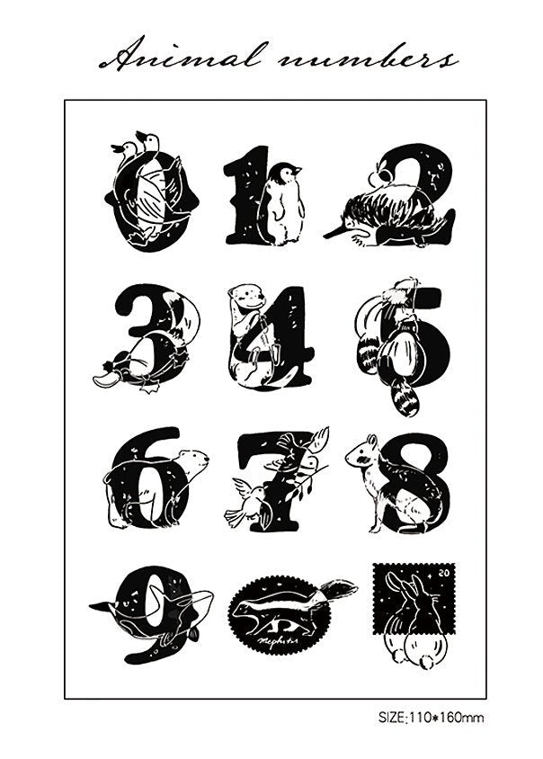 Numbers Acrylic Stamp Set – Papergame