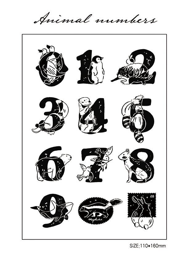 Numbers Acrylic Stamp Set