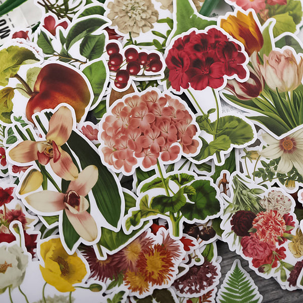 Vinyl Flowers Stickers Pack B