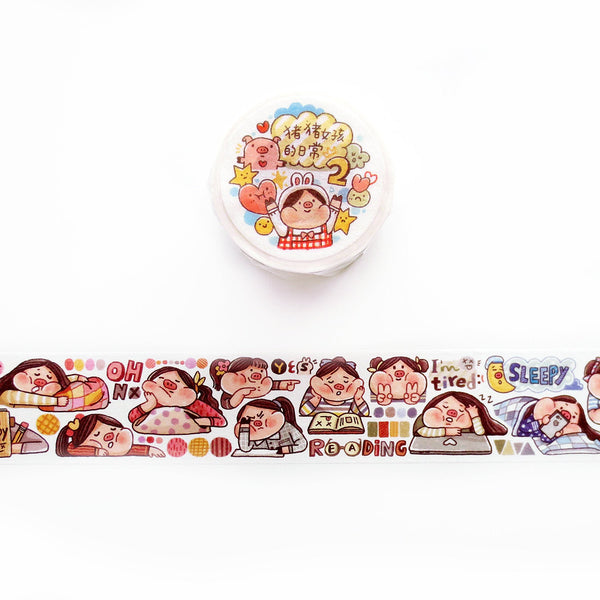 Meatball Washi Tape: Piggy Girl 2