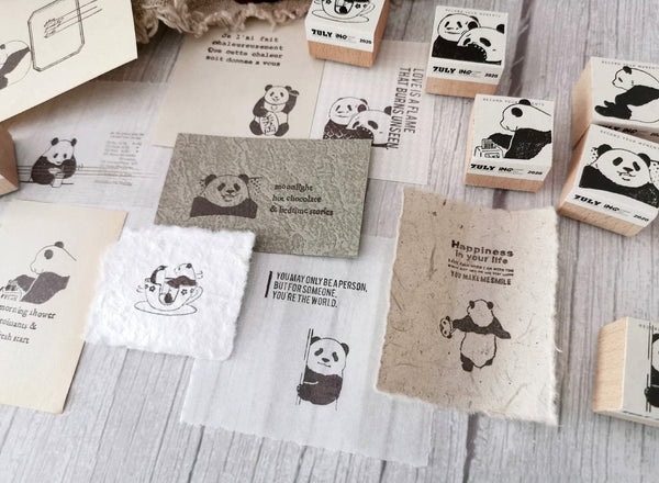 7ULY Rubber Stamp: Panda Series A