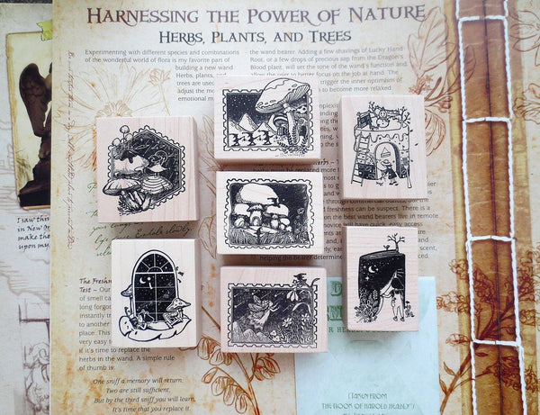 Anna Stationery: Mushroom Fairy Series Stamps
