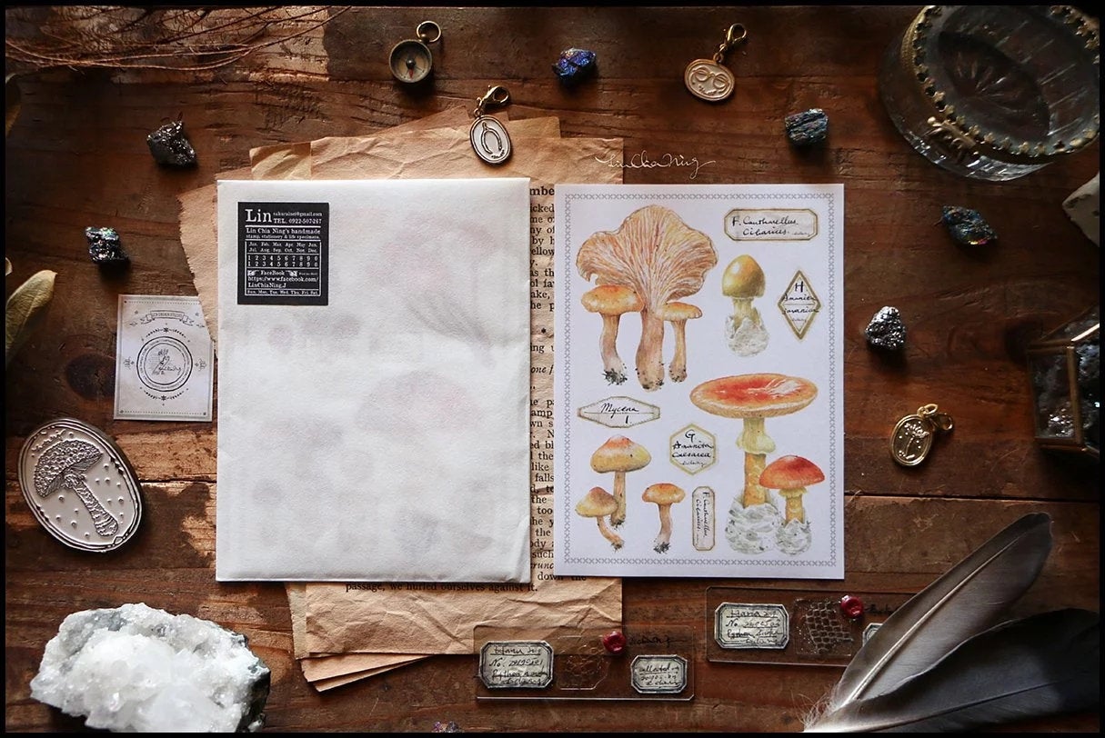 LCN Design Studio: Mushrooms Sticker Sheets Set