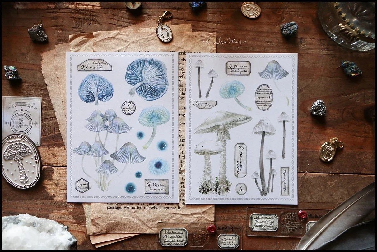 LCN Design Studio: Mushrooms Sticker Sheets Set