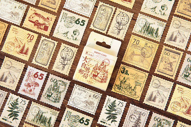 Outdoor Stamps Box Sticker Set