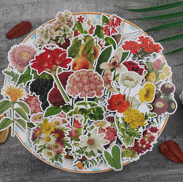 Vinyl Flowers Stickers Pack B