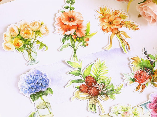 Flower Bouquet Stickers Pack
