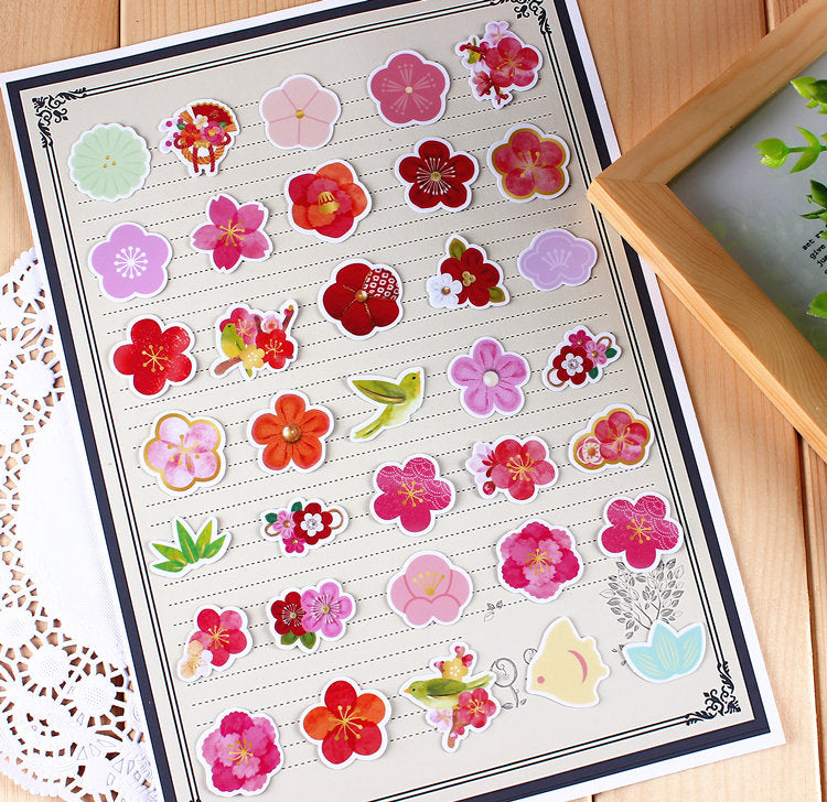 Sakura Cherry Blossoms Stickers Pack – Papergame