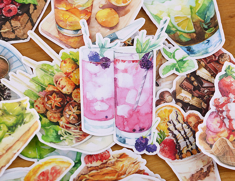 Sticker For Tea Afternoon Tea Stickers Pack – Papergame