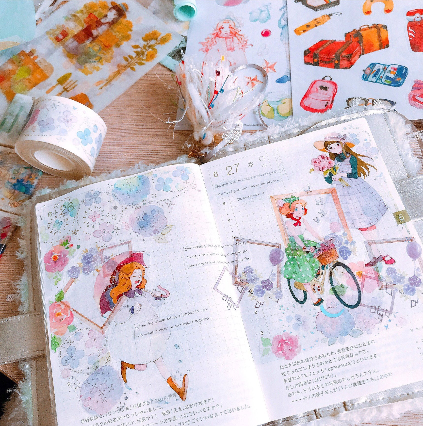 Hydrangea Washi Tape