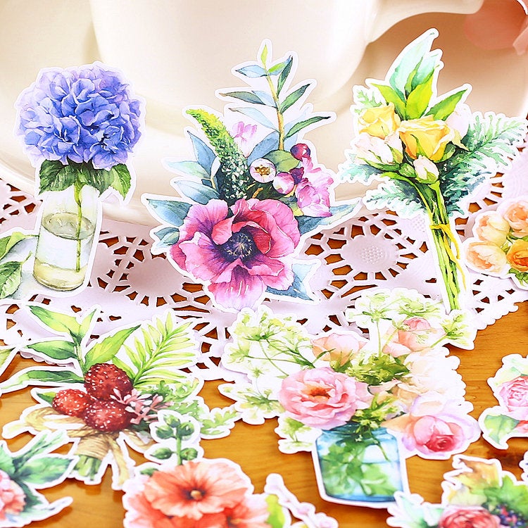 Flower Bouquet Stickers Pack