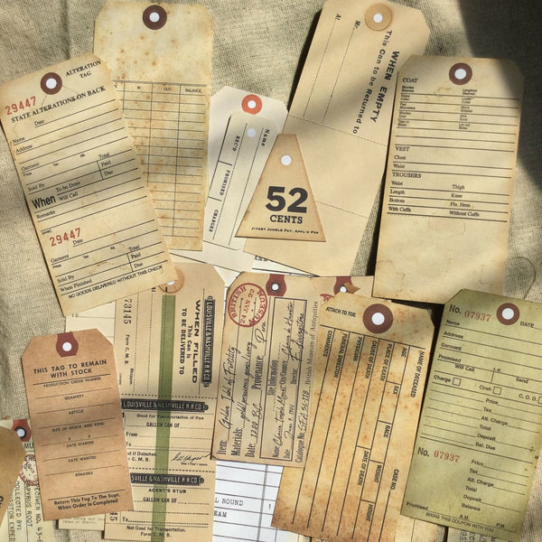 Vintage Tags Stickers Pack