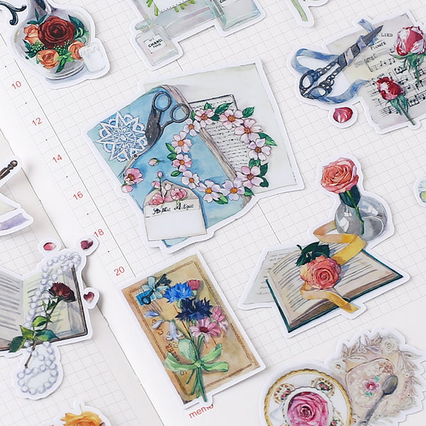 Flowers and Letters Sticker Pack