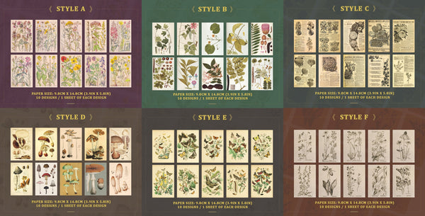 Botanical Decoupage Paper