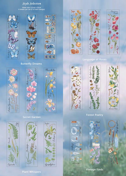 Natural Science Museum Clear Stickers Sheet