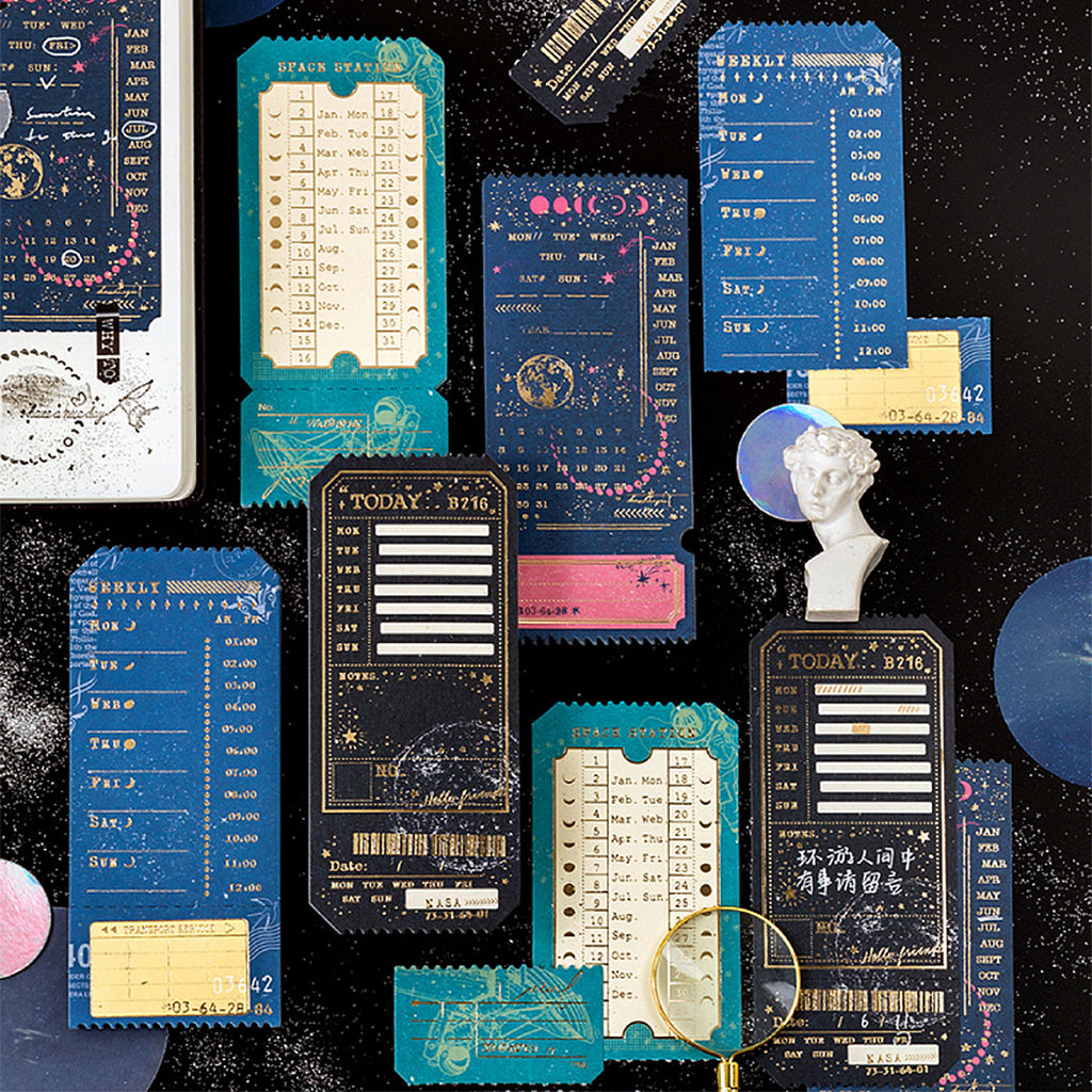 Journey Through the Milky Way Gold Foil Tickets