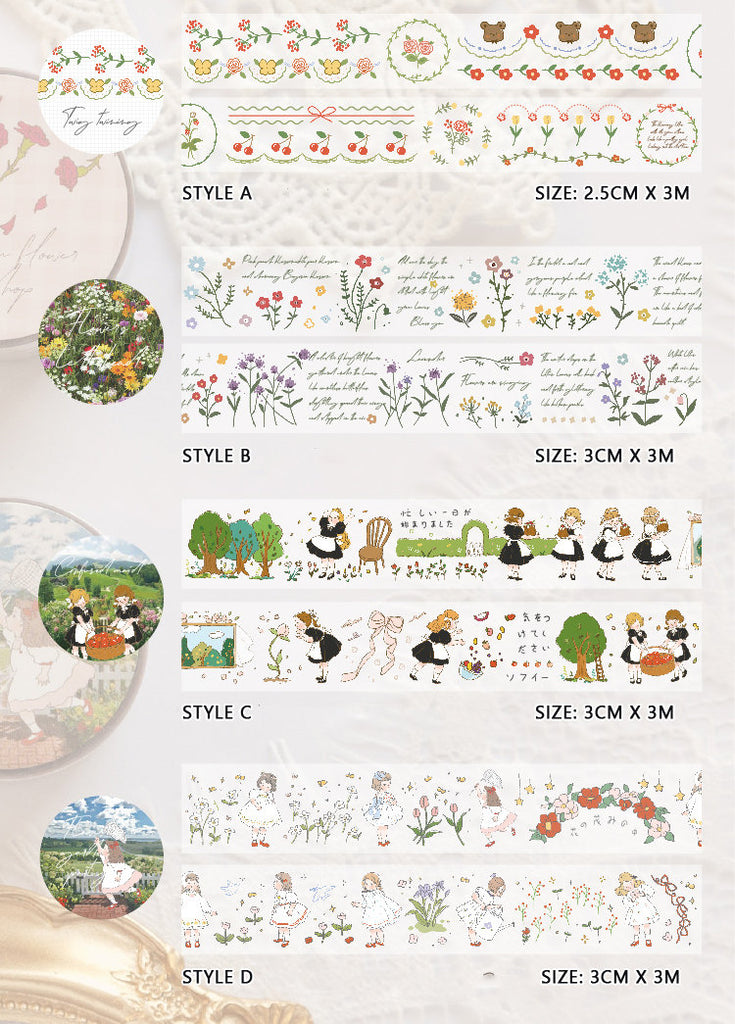 Picnic Garden Series Clear Tape